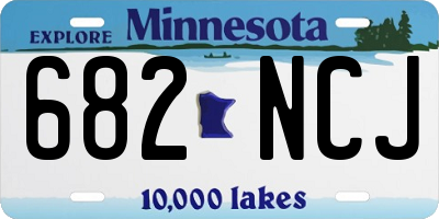 MN license plate 682NCJ