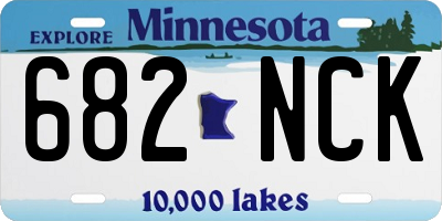 MN license plate 682NCK