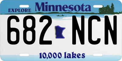 MN license plate 682NCN