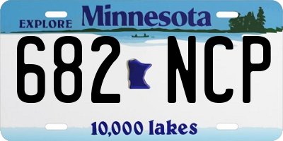 MN license plate 682NCP