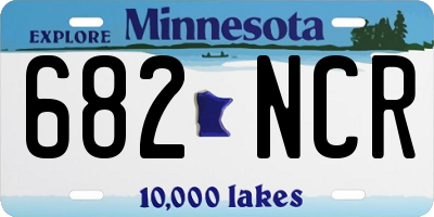 MN license plate 682NCR