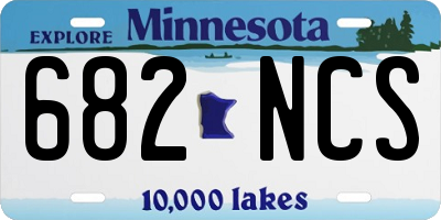 MN license plate 682NCS