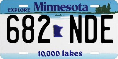 MN license plate 682NDE