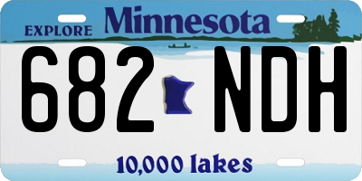 MN license plate 682NDH