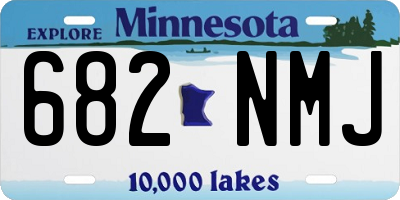 MN license plate 682NMJ