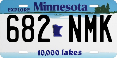 MN license plate 682NMK
