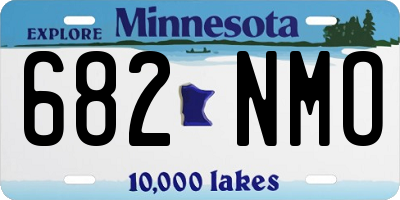 MN license plate 682NMO