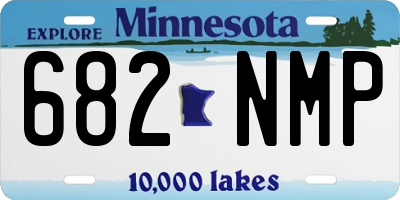 MN license plate 682NMP
