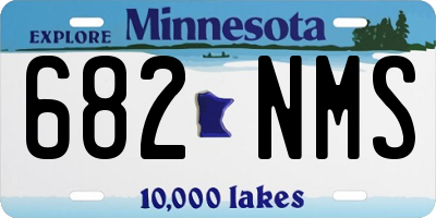 MN license plate 682NMS