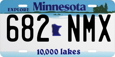 MN license plate 682NMX