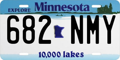 MN license plate 682NMY