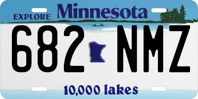 MN license plate 682NMZ
