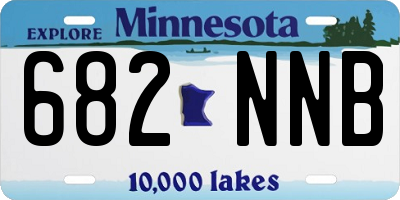 MN license plate 682NNB