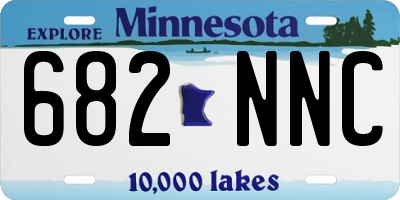 MN license plate 682NNC