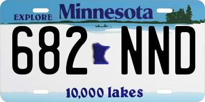 MN license plate 682NND