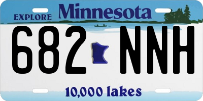 MN license plate 682NNH