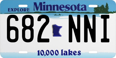 MN license plate 682NNI