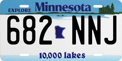 MN license plate 682NNJ