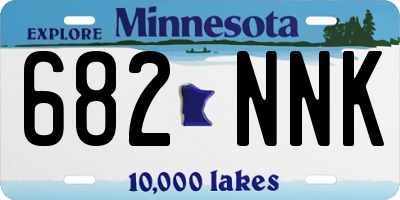 MN license plate 682NNK
