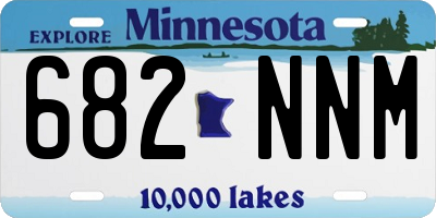 MN license plate 682NNM