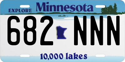 MN license plate 682NNN
