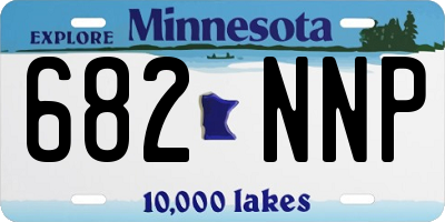 MN license plate 682NNP