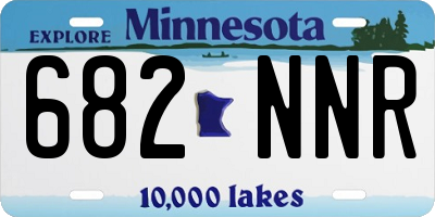 MN license plate 682NNR
