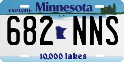 MN license plate 682NNS