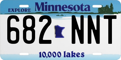 MN license plate 682NNT