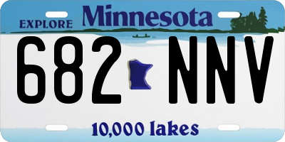 MN license plate 682NNV