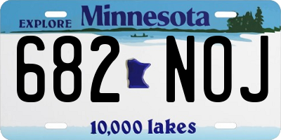 MN license plate 682NOJ