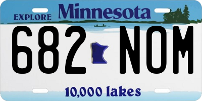 MN license plate 682NOM