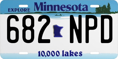 MN license plate 682NPD