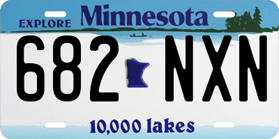 MN license plate 682NXN