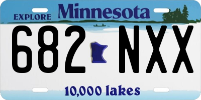 MN license plate 682NXX