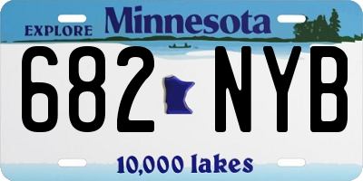 MN license plate 682NYB