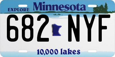MN license plate 682NYF
