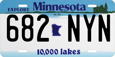 MN license plate 682NYN