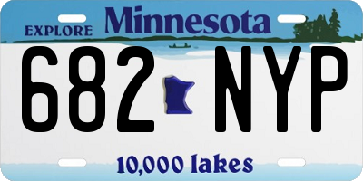 MN license plate 682NYP