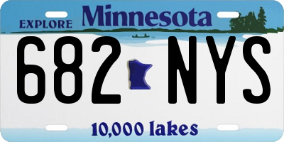 MN license plate 682NYS