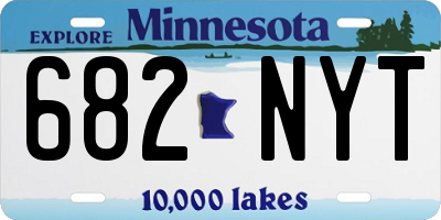 MN license plate 682NYT