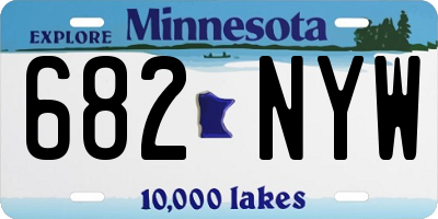 MN license plate 682NYW