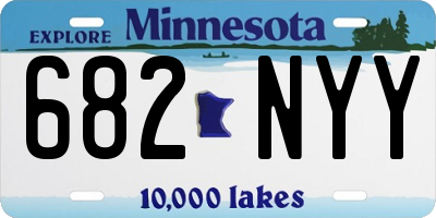 MN license plate 682NYY