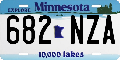 MN license plate 682NZA