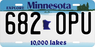 MN license plate 682OPU