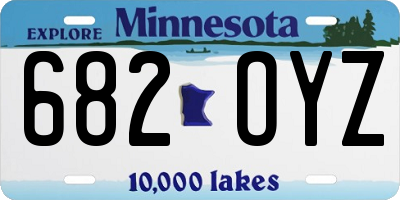 MN license plate 682OYZ