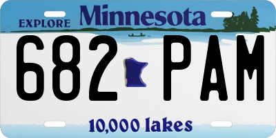 MN license plate 682PAM