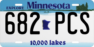 MN license plate 682PCS