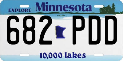 MN license plate 682PDD