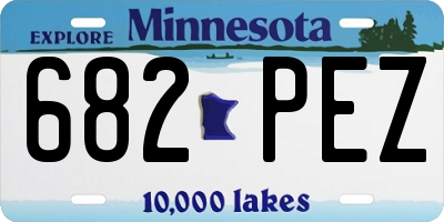 MN license plate 682PEZ